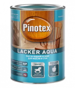 Pinotex Lacker Aqua 10 / Пинотекс Аква Лак на водной основе для стен и мебели матовый