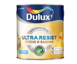 Dulux Ultra Resist. Кухня и ванная ультрастойкая матовая краска для влажных помещений