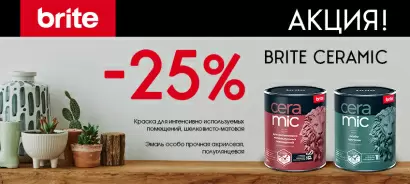25% скидка на Brite Ceramic