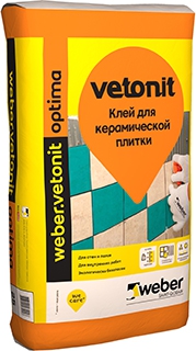 weber.vetonit Optima / Вебер Ветонит Оптима клей плиточный для внутренних работ