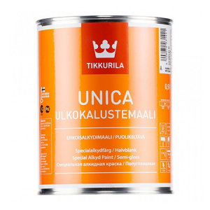 Tikkurila Unica / Тиккурила Уника полуглянцевая краска для металла, дерева, пластика