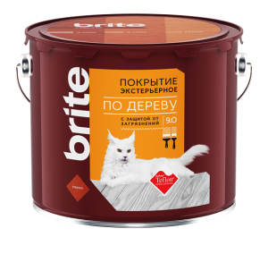 Brite / Брайт экстерьерное декоративное покрытие по дереву с защитой от загрязнений