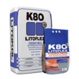 LITOKOL LITOFLEX K 80 клей для плитки и камня, для наружных и внутренних работ, серый (5кг)