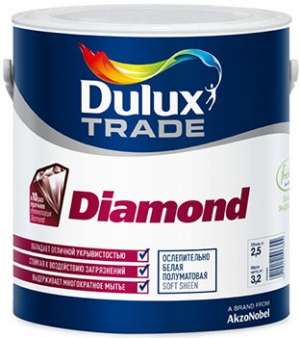 Dulux Diamond Soft Sheen / Дюлакс Даймонд Софт Шин полуматовая краска для стен и потолков