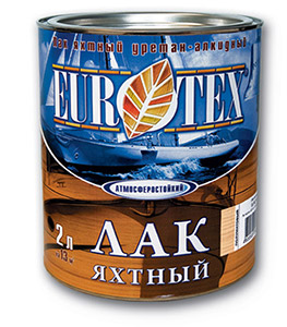 Рогнеда EuroTex лак яхтный алкидно-уретановый атмосферостойкий