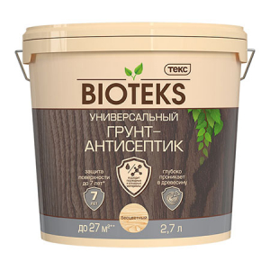 ТЕКС BIOTEKS грунт-антисептик универсальный на водной основе (2,7л)