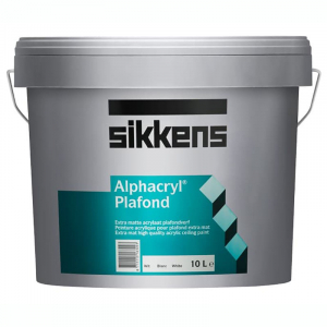 SIKKENS ALPHACRYL PLAFOND краска для стен и потолков, глубокоматовая, база W05 (10л)