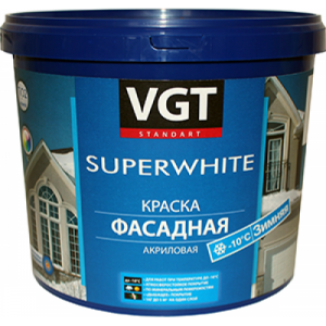 VGT SUPERWHITE / ВГТ ВД-АК-1180 краска фасадная зимняя