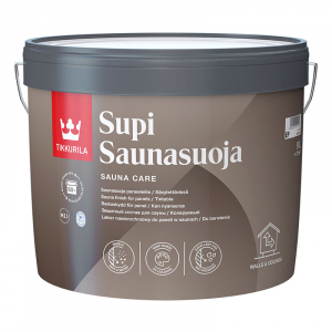 TIKKURILA SUPI SAUNASUOJA состав защитный для стен и потолков в бане и сауне (9л)
