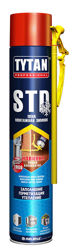 Tytan Professional STD / Титан пена бытовая монтажная зимняя с высокой тепло и звуко изоляцией