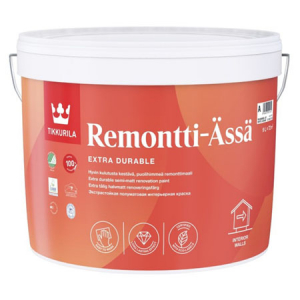 Tikkurila Remontti Assa / Тиккурила Ремонтти Ясся полуматовая краска для стен и потолков   
