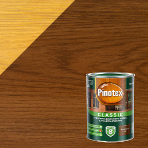PINOTEX CLASSIC пропитка декоративная для защиты древесины до 8 лет, тиковое дерево (1л)