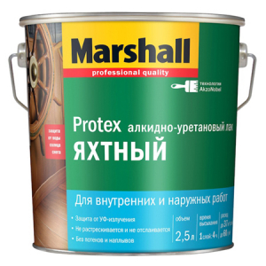Marshall Protex Yat  / Маршал Протекс яхтный лак водостойкий полуматовый