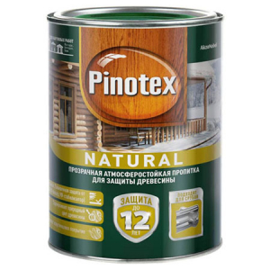 Pinotex Natural / Пинотекс Натурал прозрачная пропитка для древесины защита до 12 лет   