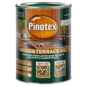 Pinotex Wood & Terrace Oil / Пинотекс Вуд энд Террас Оил деревозащитное масло для дерева и террас   