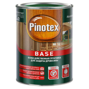 PINOTEX BASE грунт антисептик для защиты древесины от плесени и синевы для наружных работ (1л)