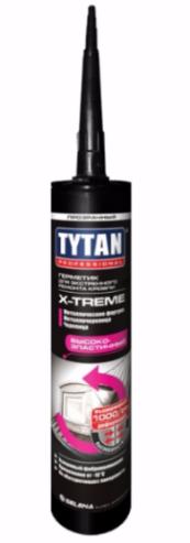 TYTAN PROFESSIONAL X-TREME герметик  для ремонта кровли, применение до -10°C, прозрачный (1кг)