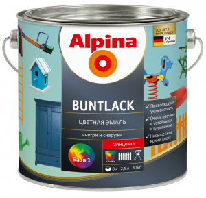 Alpina Buntlack / Альпина Бунтлак эмаль универсальная шелковисто матовая
