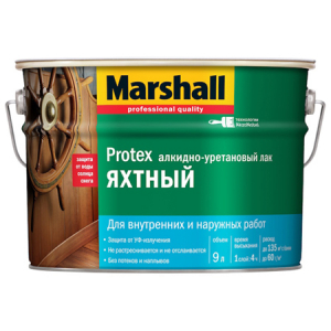 Marshall Protex Yat  / Маршал Протекс яхтный лак водостойкий полуматовый   