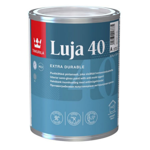 TIKKURILA LUJA 40 краска антигрибковая для влажных помещений, полуглянцевая, база A (0,9л)