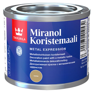 УД_TIKKURILA MIRANOL краска декоративная с металлическим эффектом, для внутренних работ медь (0,1л)