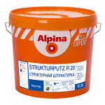 ALPINA EXPERT Strukturputz R20 штукатурка структурная, эффект "короед" (16кг)