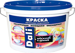 Рогнеда Dali краска для кухонь и ванных, белая, п/мат