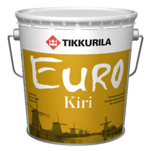 TIKKURILA EURO KIRI лак паркетный износостойкий, алкидно-уретановый, полуматовый (2,7л)