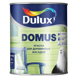 DULUX DOMUS краска масляно алкидная для деревянных фасадов, полуглянцевая, база BC (1л)