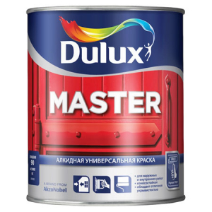 DULUX MASTER 30 краска алкидная универсальная, износостойкая, полуматовая, база BW (1л)