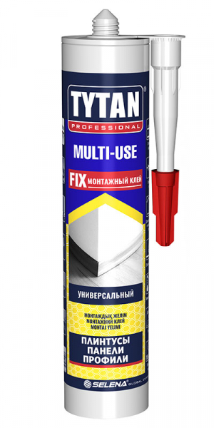 TYTAN PROFESSIONAL MULTI-USE клей монтажный, каучуковый для наружных и внутренних работ (310мл)