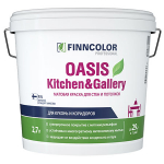 FINNCOLOR OASIS KITCHEN@GALLERY 7 краска для стен и потолков устойчивая к мытью, база А (0,9л)