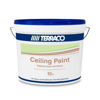 TERRACO CELLING PAINT краска матовая для потолков 10кг