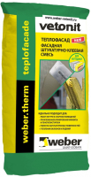 WEBER VETONIT THERM TEPLOFACADE / ВЕБЕР ВЕТОНИТ ТЕРМ ТЕПЛОФАСАД смесь армировочно-клеевая универсальная для любой теплоизоляции 20кг