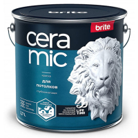 BRITE CERAMIC / БРАЙТ КЕРАМИК краска для потолков, глубокоматовая (0,9л)