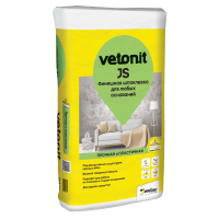 WEBER VETONIT JS / ВЕБЕР ВЕТОНИТ JS шпаклевка финишная полимерная для любых оснований под декоративные штукатурки белый 20 кг