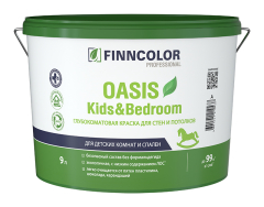 FINNCOLOR OASIS KIDS BEDROOM краска для стен и потолков для детских комнат и спален глубокоматовая, база С, 9л