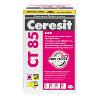 ЦЕРЕЗИТ CT 85 FLEX смесь штукатурно клеевая для плит из пенополистирола (25кг)