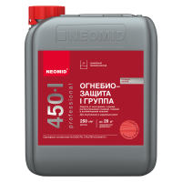 NEOMID 450-1 огнебиозащита I группа до 7 лет, для внутренних и наружных работ, красный (10кг)