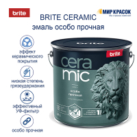 BRITE CERAMIC / БРАЙТ КЕРАМИК эмаль особо прочная акриловая, полуглянцевая, база А (0,9л)