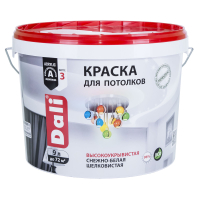 DALI / ДАЛИ краска для потолков акриловая глубокоматовая белый 0,9 л