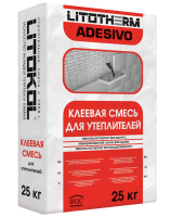 LITOKOL LITOTHERM ADESIVO смесь клеевая для утеплителя, мин вата, полистирол (25кг)