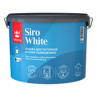 TIKKURILA SIRO WHITE краска для потолка, антибликовая, глубокоматовая (0,9л)