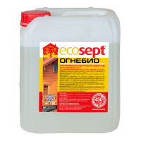 ECOSEPT ОГНЕБИО огнебиозащитный состав для дерева II группа, бесцветный (5кг)