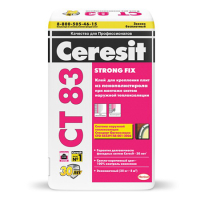ЦЕРЕЗИТ CT 83 STRONG FIX клей для крепления плит из пенополистирола при теплоизол. фасадов (25кг)