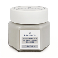 DOMINANTA ColorFusion / ДОМИНАНТА КолорФьюжен краска для стен и потолков глубокоматовая, DM_ С0025 «52-ой оттенок серого», 100мл