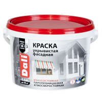 DALI / ДАЛИ краска укрывистая фасадная акриловая износостойкая паропроницаемая белый 2,5 л