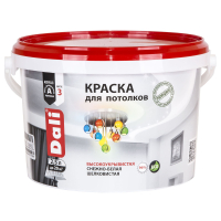 DALI / ДАЛИ краска для потолков акриловая глубокоматовая белый 0,9 л