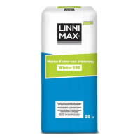 LINNIMAX 196 MASTER KLEBER UND ARMIERUNG WINTER / ЛИННИМАКС МАСТЕР КЛЕБЕР ЗИМНИЙ клеевой состав на цементной основе для использования в системах фасадной теплоизоляции (СФТК) и армированного базового штукатурного слоя зимний до -5°С для наружных работ серый (25кг)