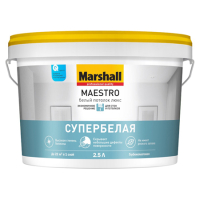 MARSHALL MAESTRO / МАРШАЛЛ МАЭСТРО БЕЛЫЙ ПОТОЛОК ЛЮКС краска для потолков, матовая (2,5л)